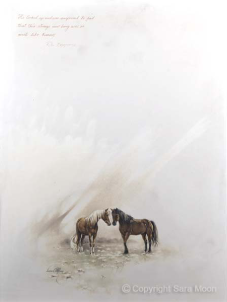 Horses Meeting by Sara Moon