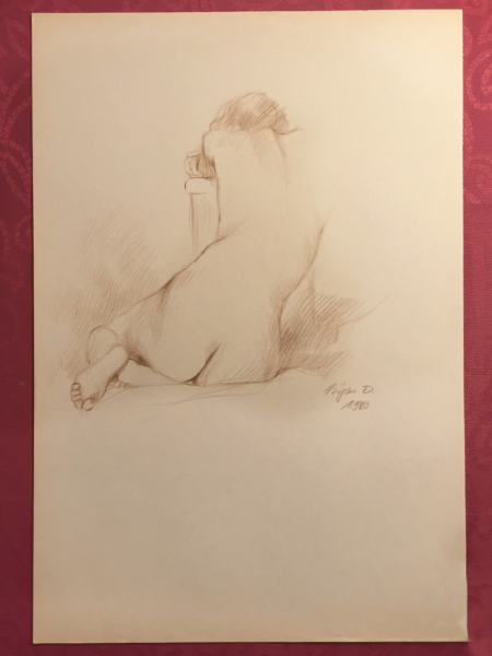 Nude Figure 1980 Signed Bijan D