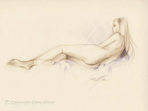 Nude Sketch No.3 by Sara Moon