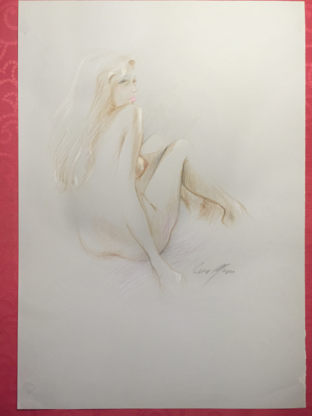 Original Nude Sketch No.6 by Sara Moon