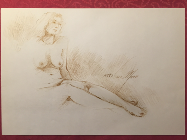 Nude Sketch 1982 by Sara Moon