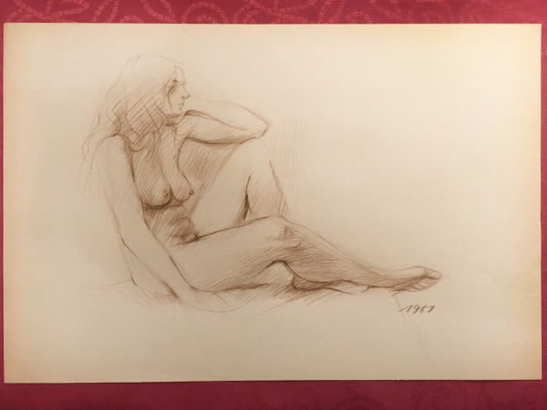 Nude Sketch 1987 by Sara Moon