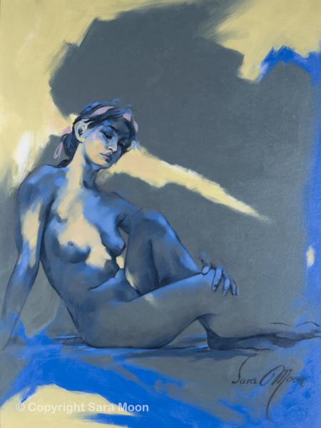 'Blue Nude l' by Sara Moon