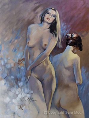 Nude Study 1 in Oils by Sara Moon