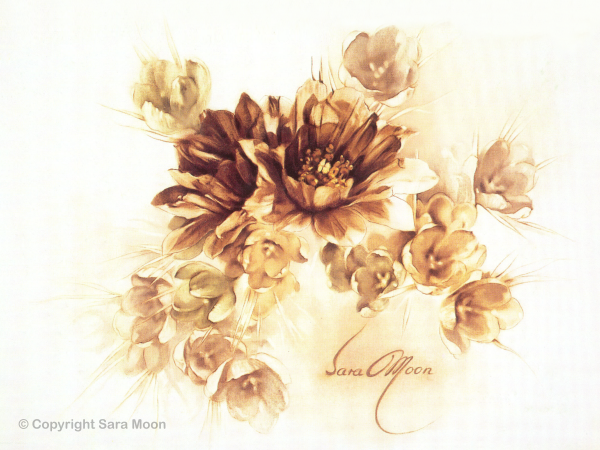 Geschenkt"Bouquet lll" by Sara Moone Rose by Sara Moon