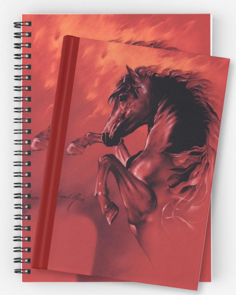 'Red Fury' Notebooks & Journals by Sara Moon