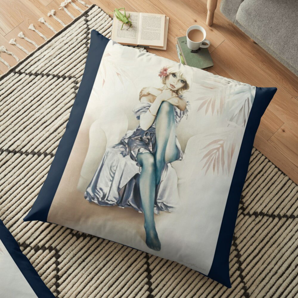 'Blue Ice' Pillow by Sara Moon