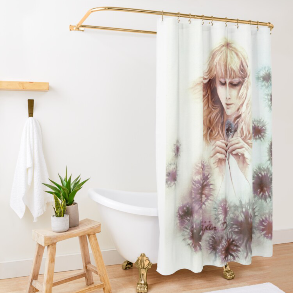 Deep in Thought Shower Curtain by Sara Moon