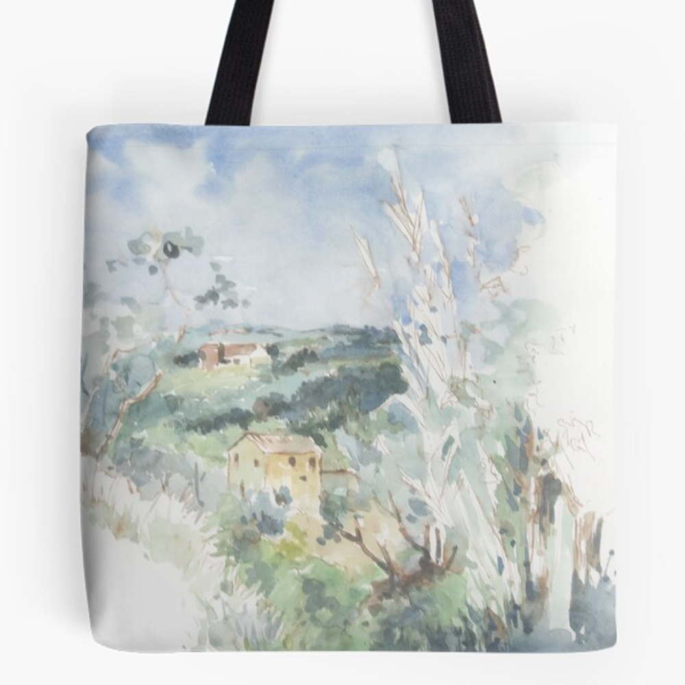 "By The Riverside' Draw-String Bag by Bijan D.