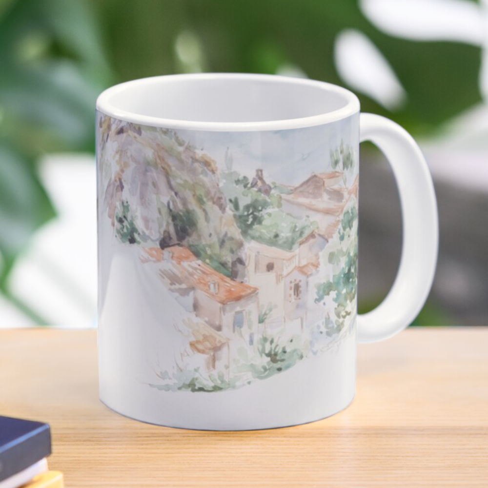 'A Country Village' Mug Bag by Sara Moon Art & Design