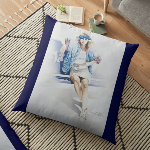 'Fitness' Pillow by Sara Moon