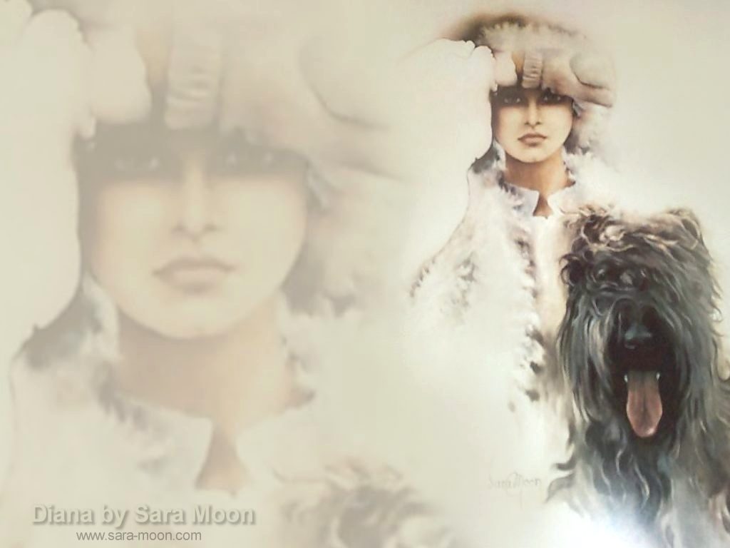 "Diana" Desktop Wallpaper by Sara Moon